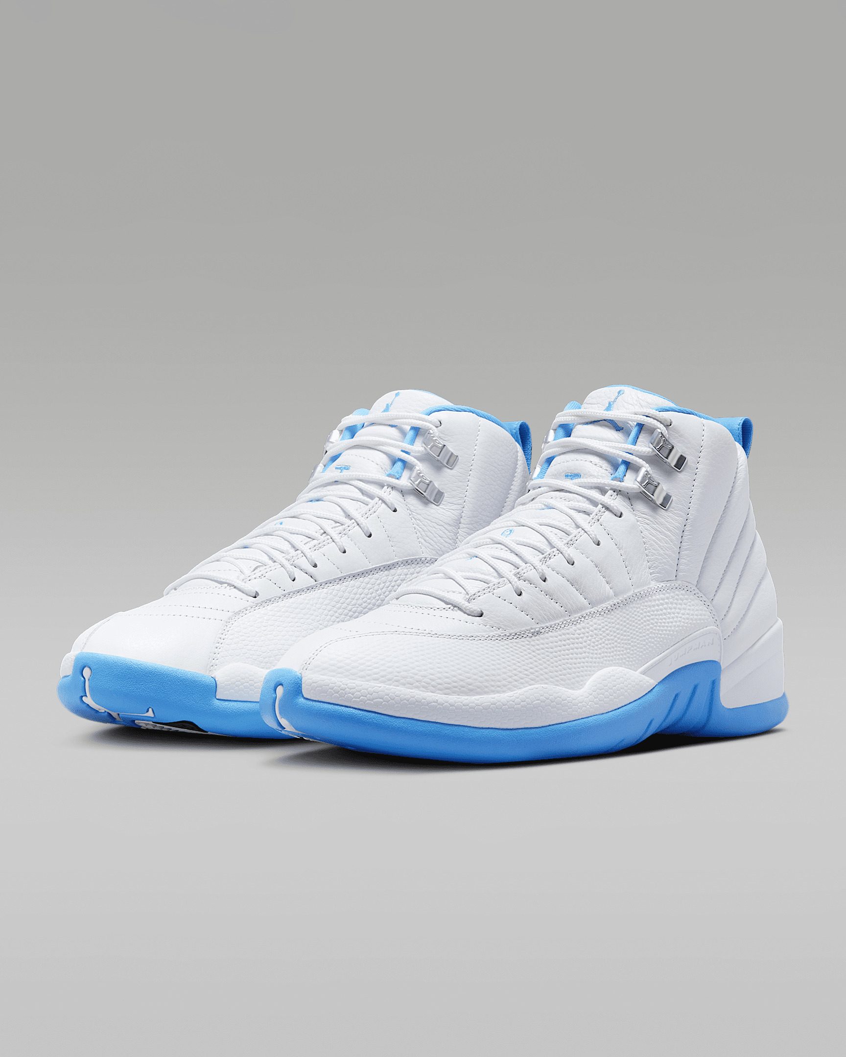 Air Jordan 12 Retro "White and University Blue" Men's Shoes - 5
