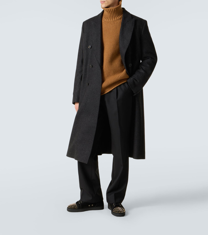 Christian Louboutin Louis Junior Spikes suede sneakers outlook