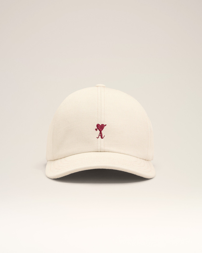 WHITE COTTON CAP WITH AMI DE COEUR ARROW 4
