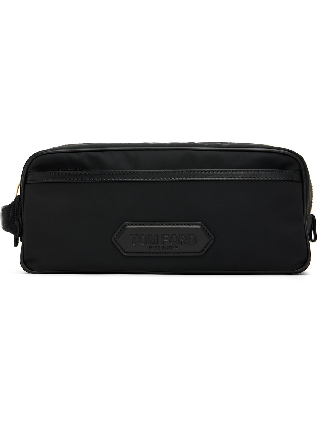 Black Canvas Double Zip Toiletry Bag - 1