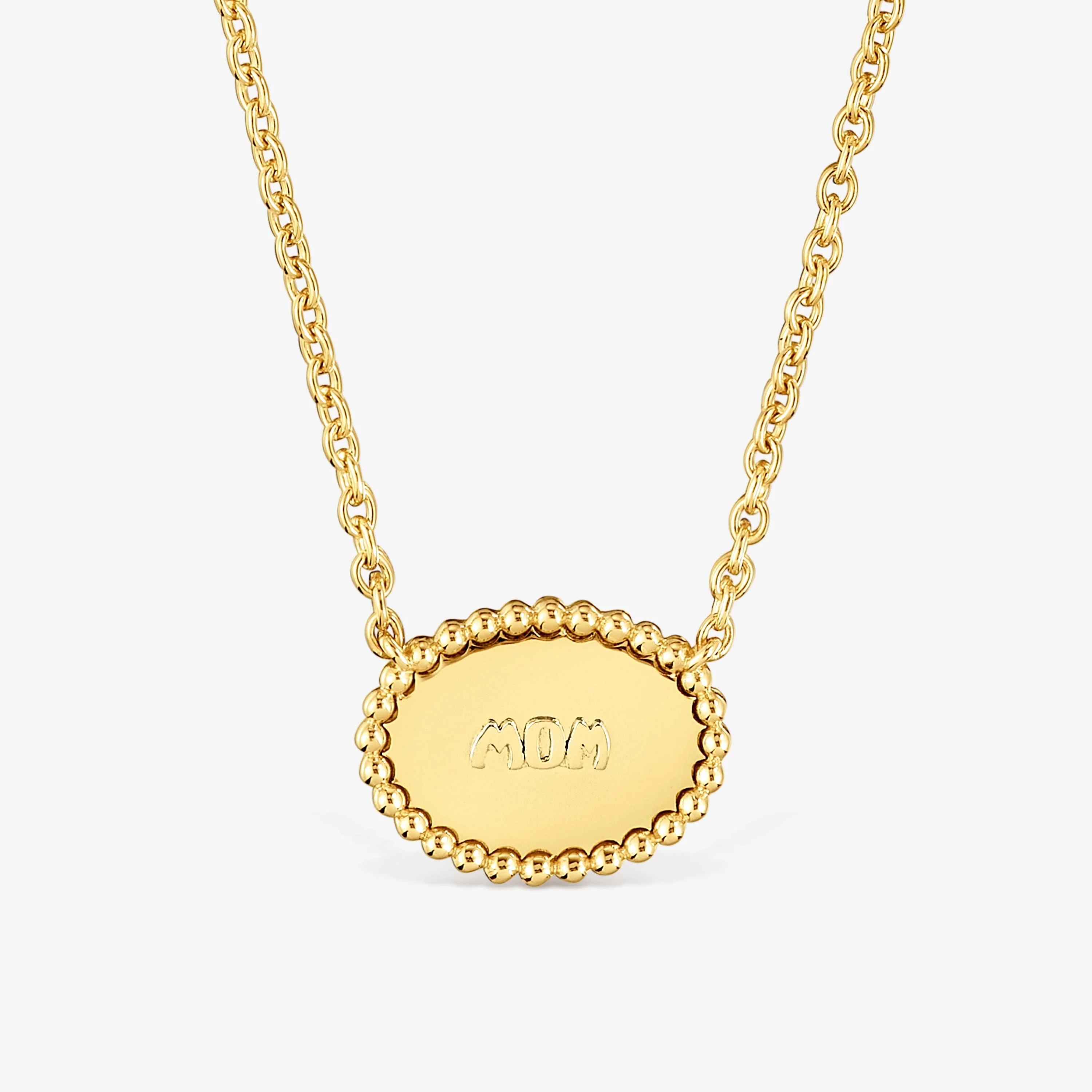 Short Necklace with 18kt gold plating over silver plaque TOUS Mom - 1