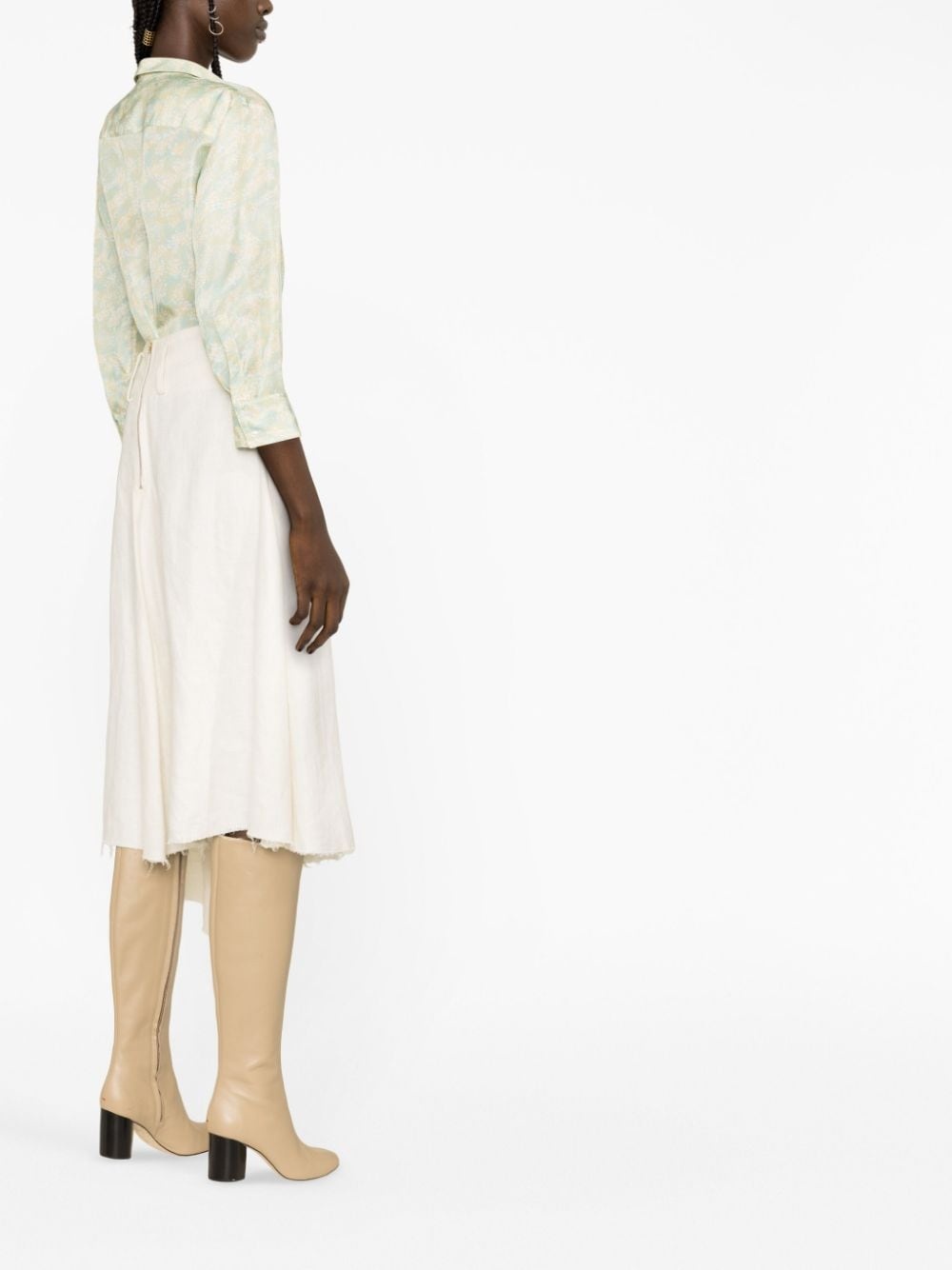 floral-print long-sleeve shirt - 3