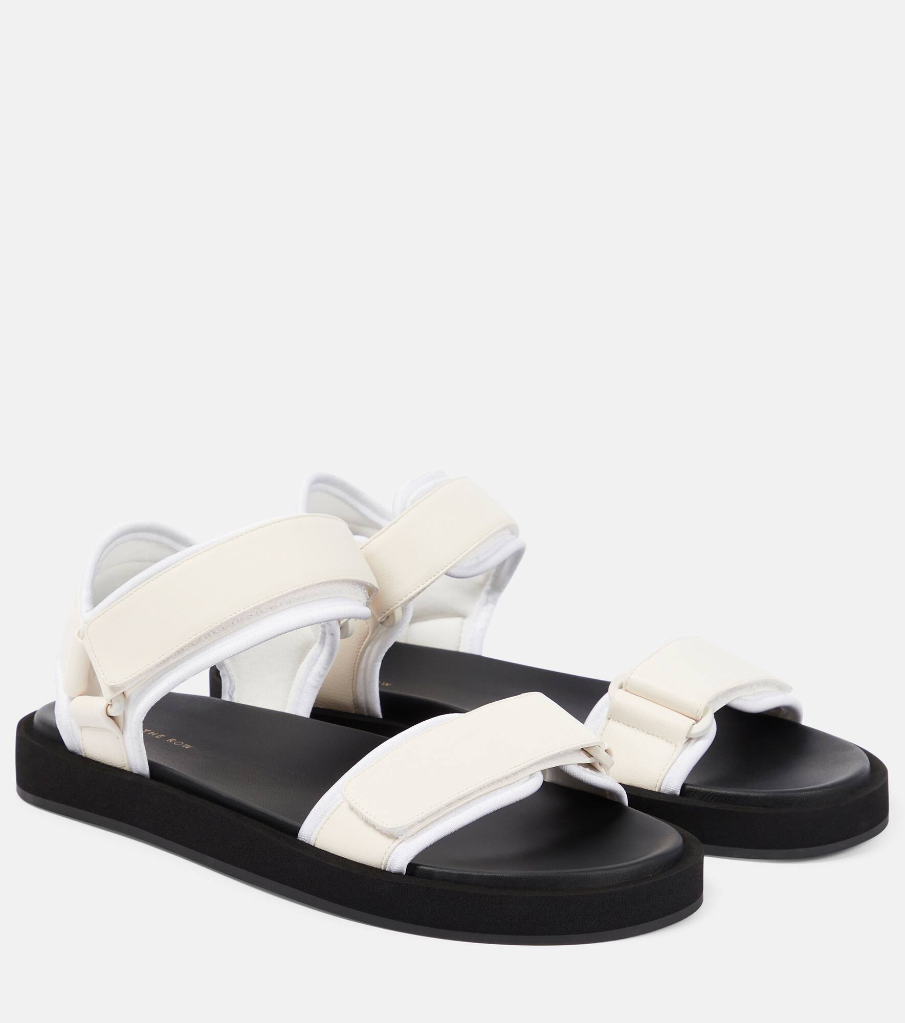 Hook and Loop leather sandals - 1