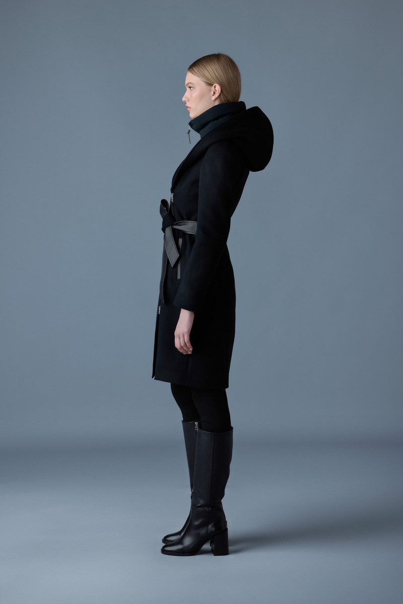 SHIA-SLB 2-in-1 double-face wool coat with removable bib 4