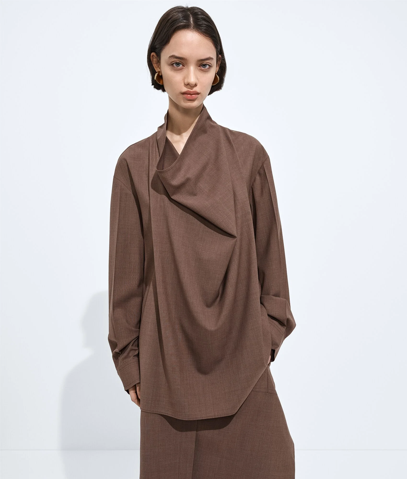 Light Wool Toile Blouse - 1