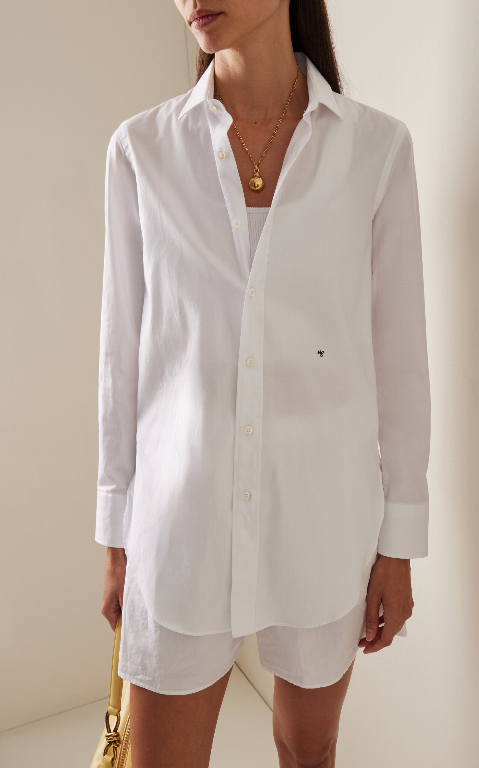Classic Cotton Shirt white - 3