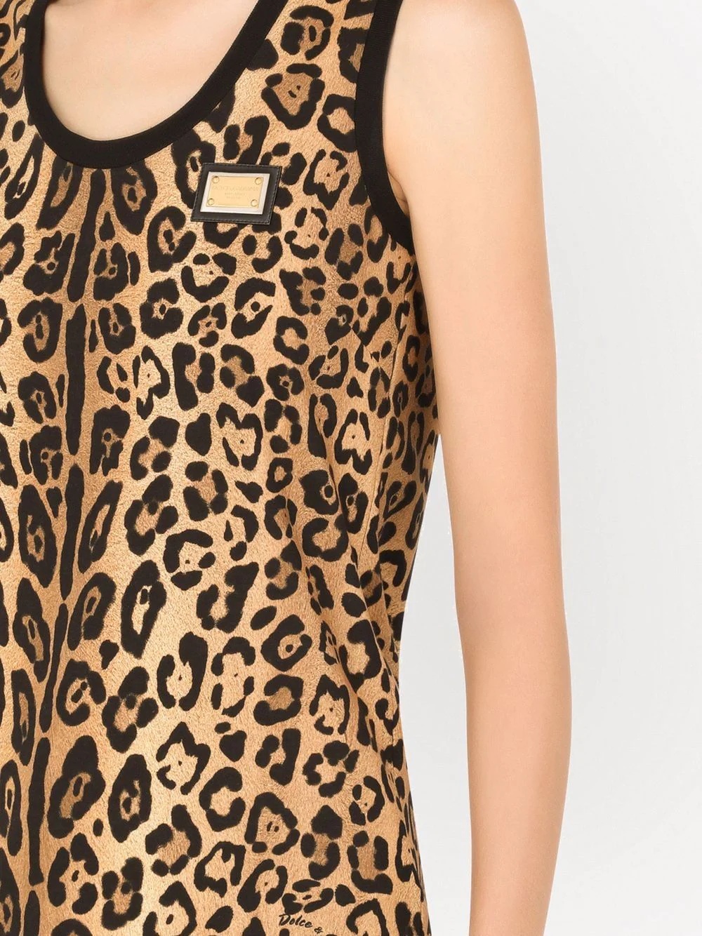 leopard-print tank top - 5