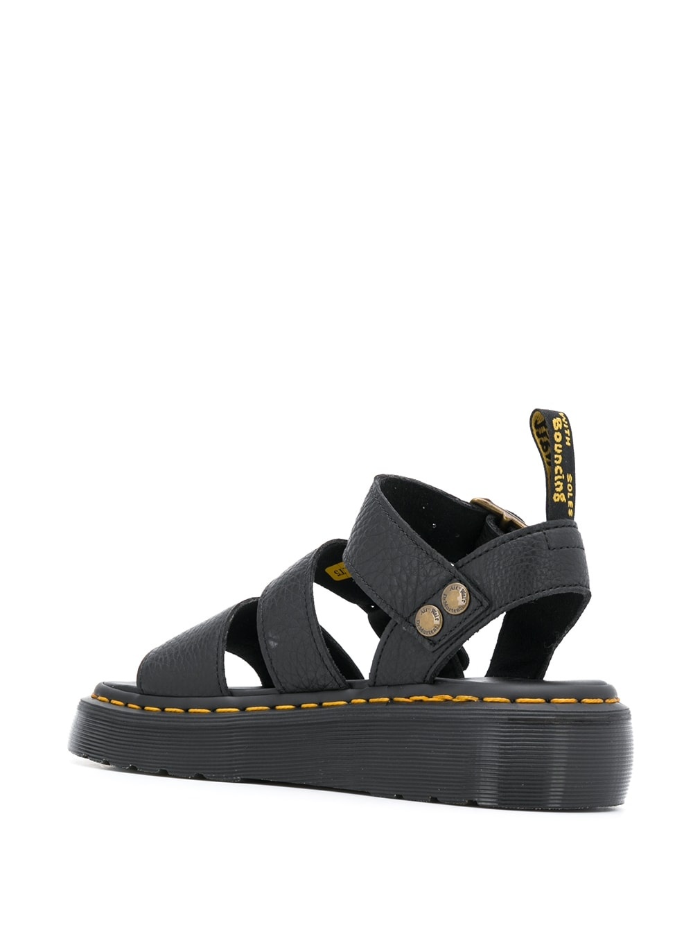open toe buckled sandals - 3