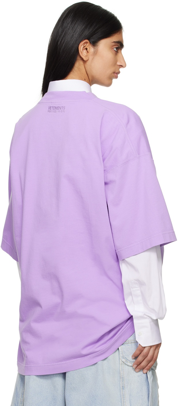 【関税込み】VETEMENTS パープル Flying Unicorn Tシャツ Purple Flying Unicorn T-Shirt by VETEMENTS on Sale