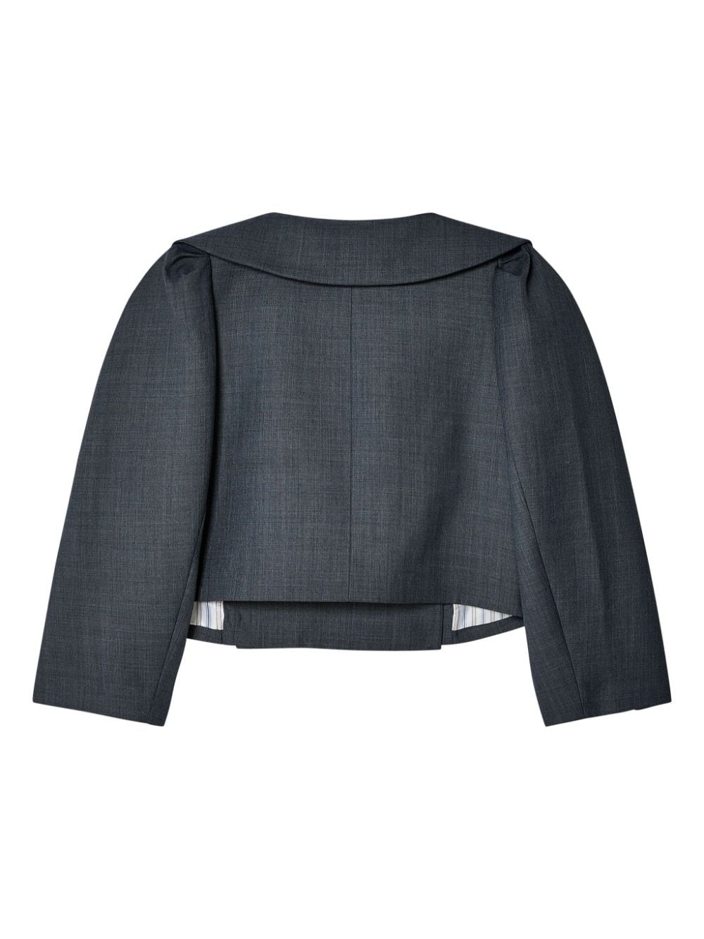 puff-sleeve double-breasted blazer - 2