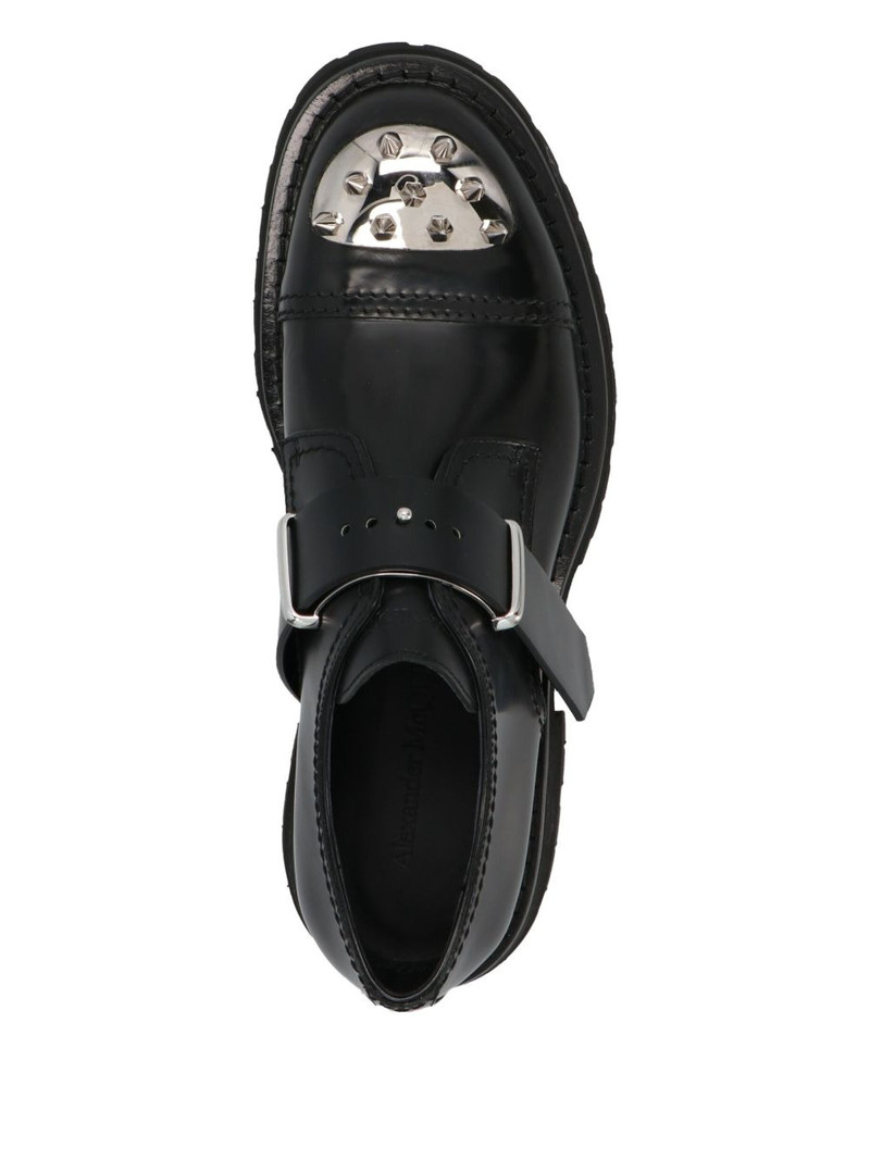 Alexander McQueen studded strap derby loafers outlook