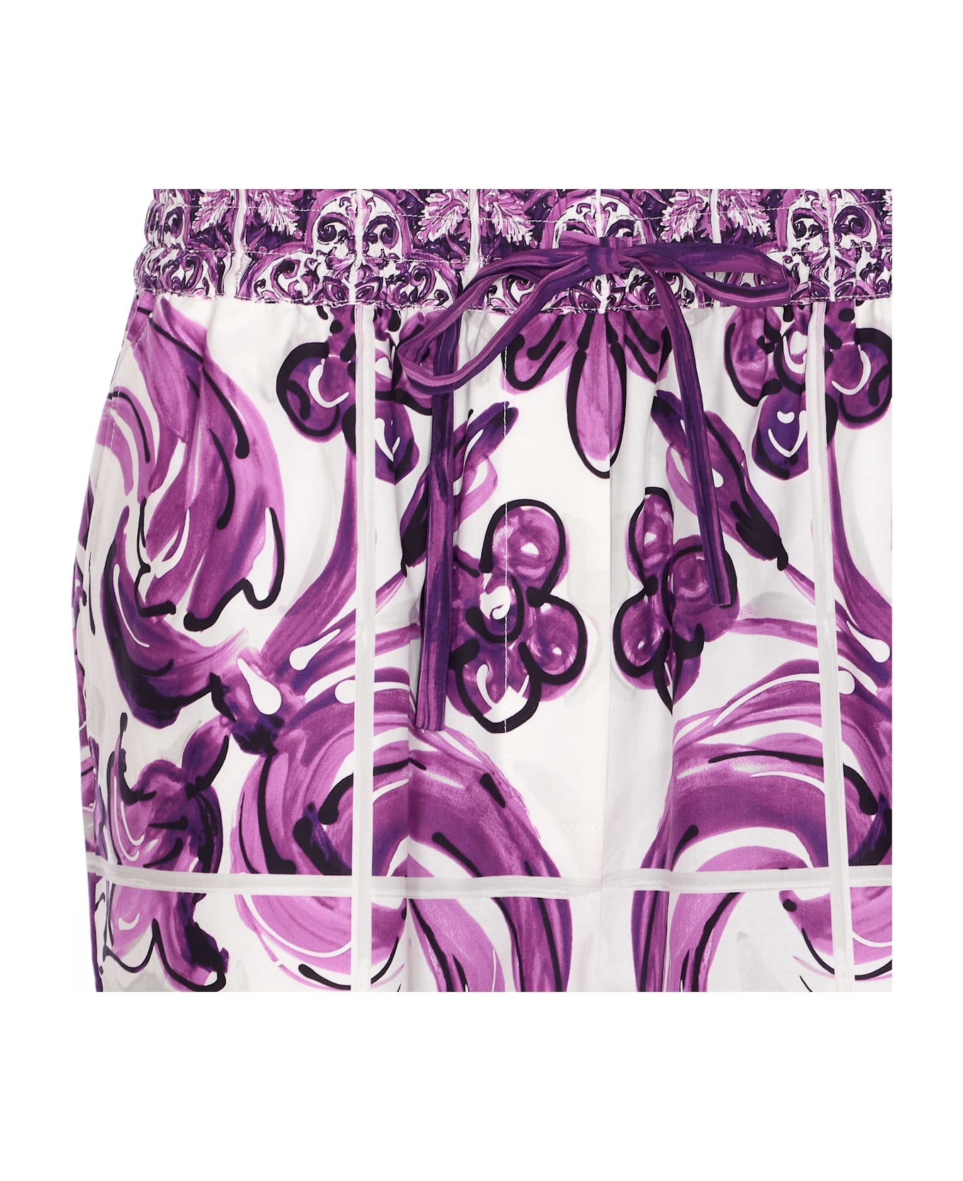 Maiolica Print Shorts - 4