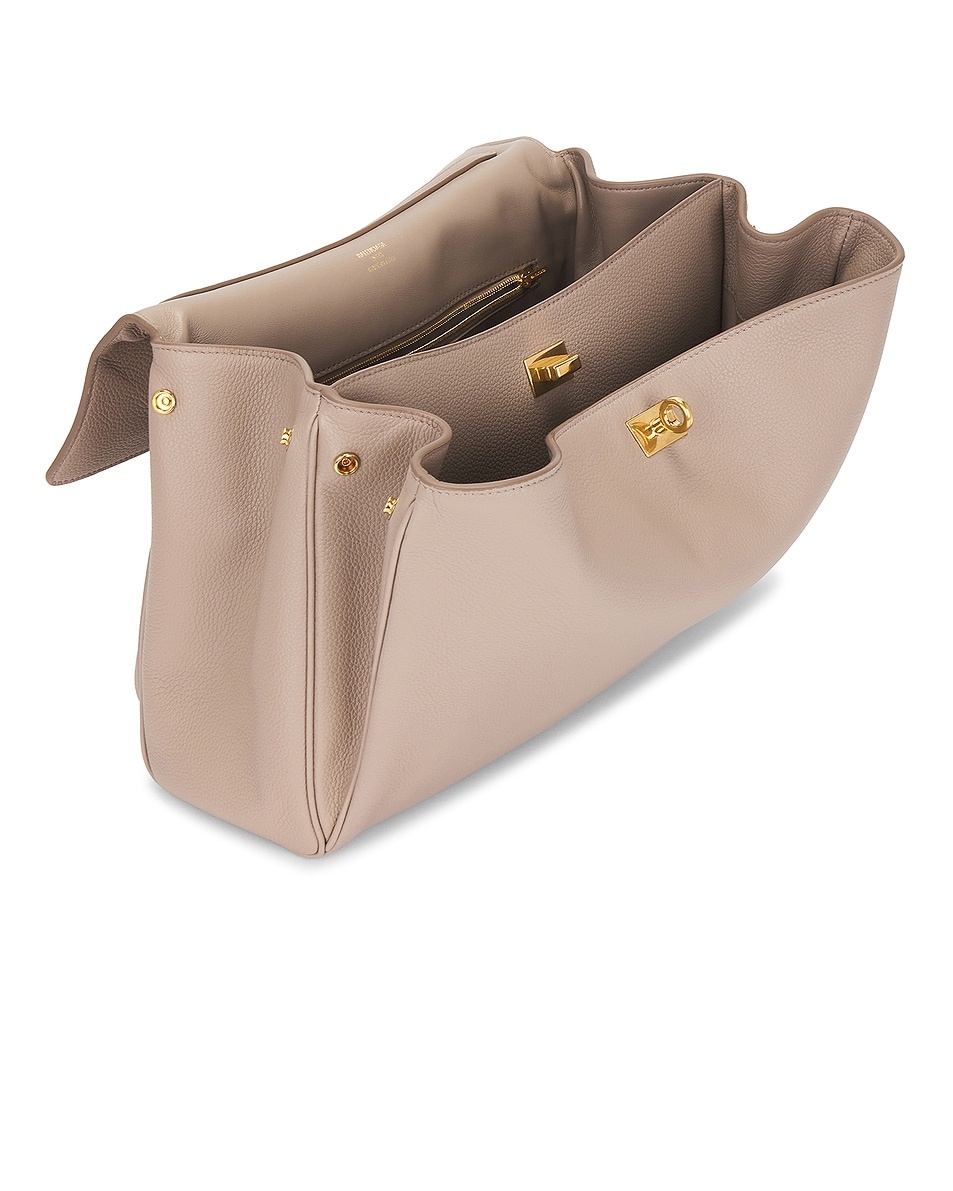 Rodeo Medium Grained Leather Top Handle Bag - 6