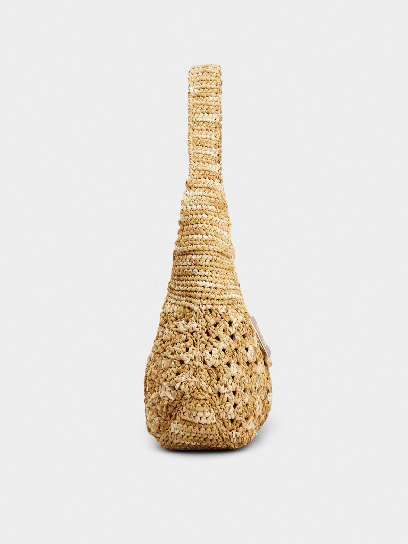 Belle Vivier Small Hobo Bag in crochet 5