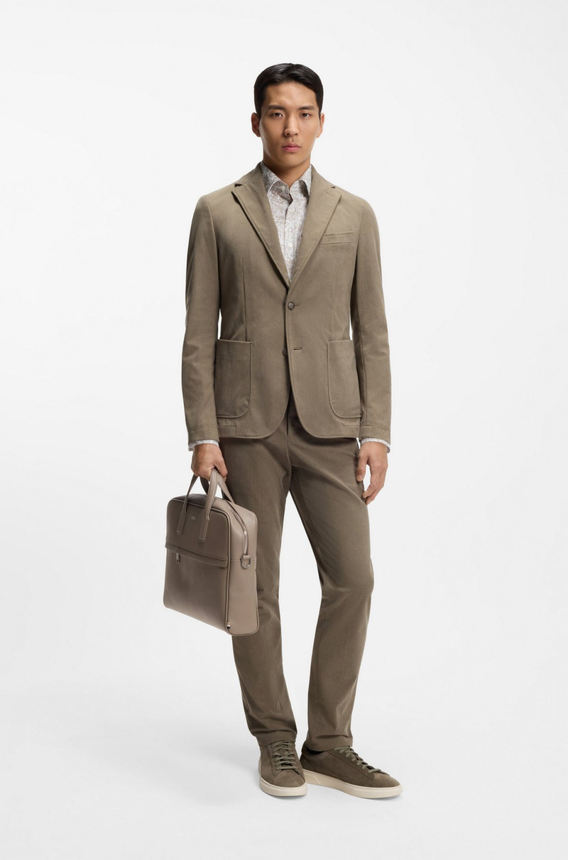 BOSS STRUCTURED DOCUMENT CASE WITH LOGO LETTERING outlook