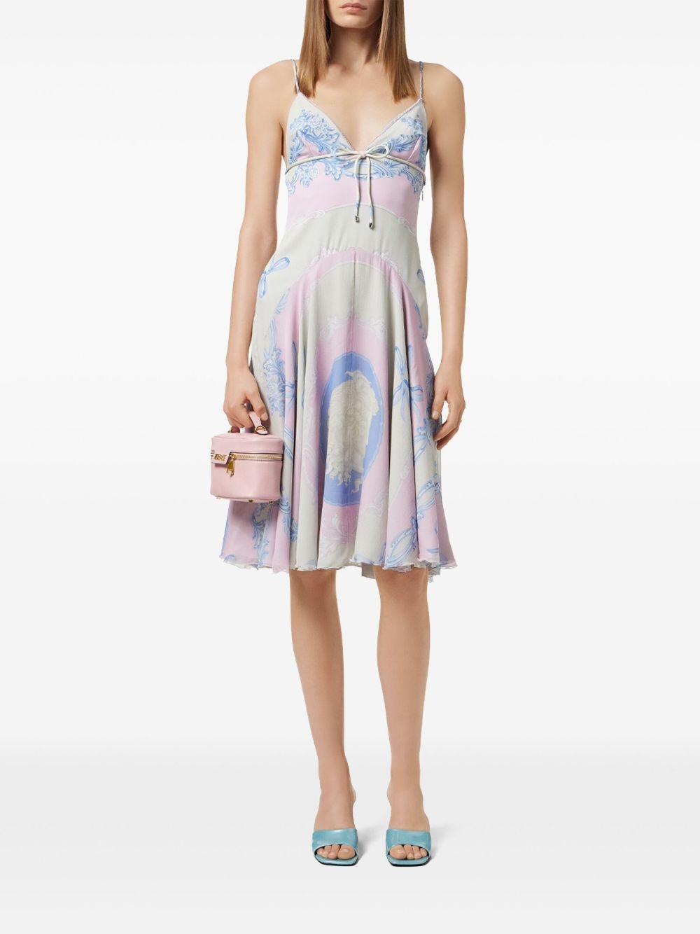 Cameo silk midi dress - 2