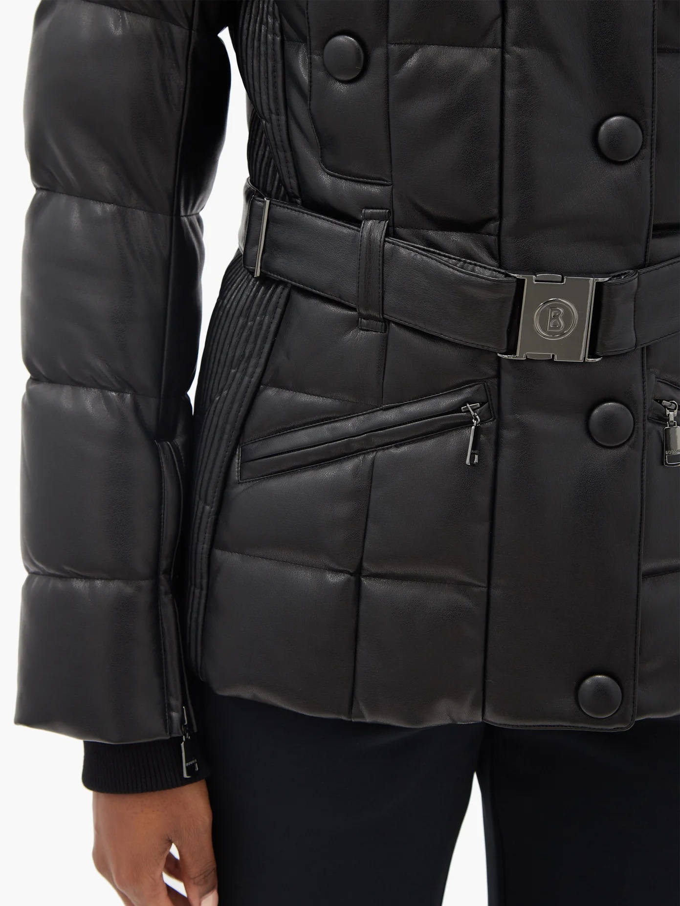 Gisa hooded quilted-down shell ski jacket - 4