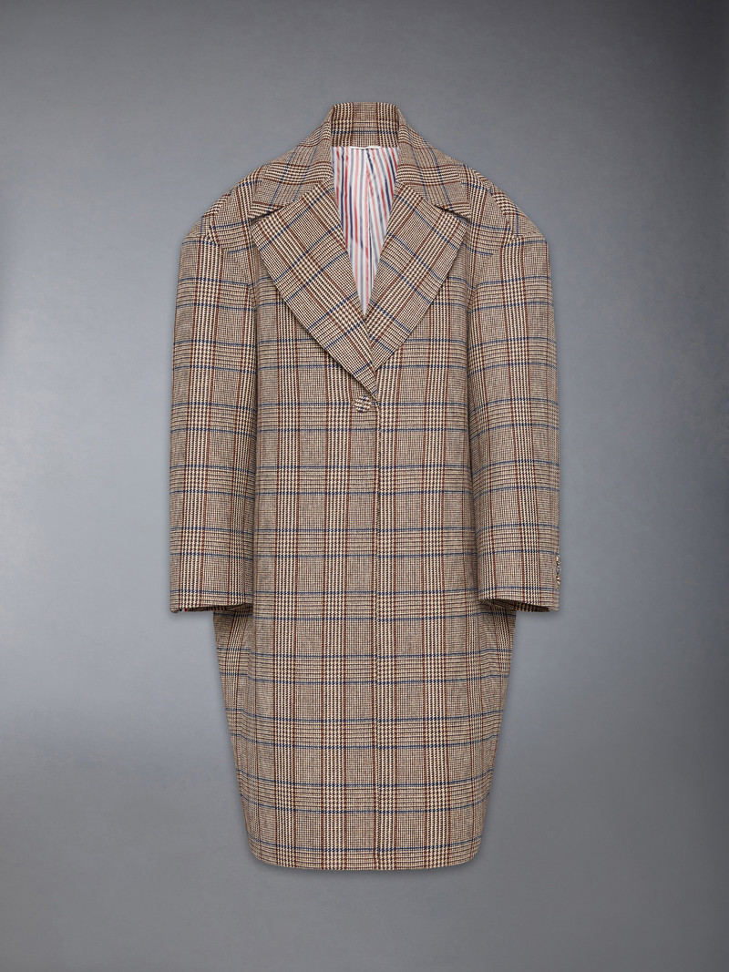 HUNTING TWEED COCOON COAT 1