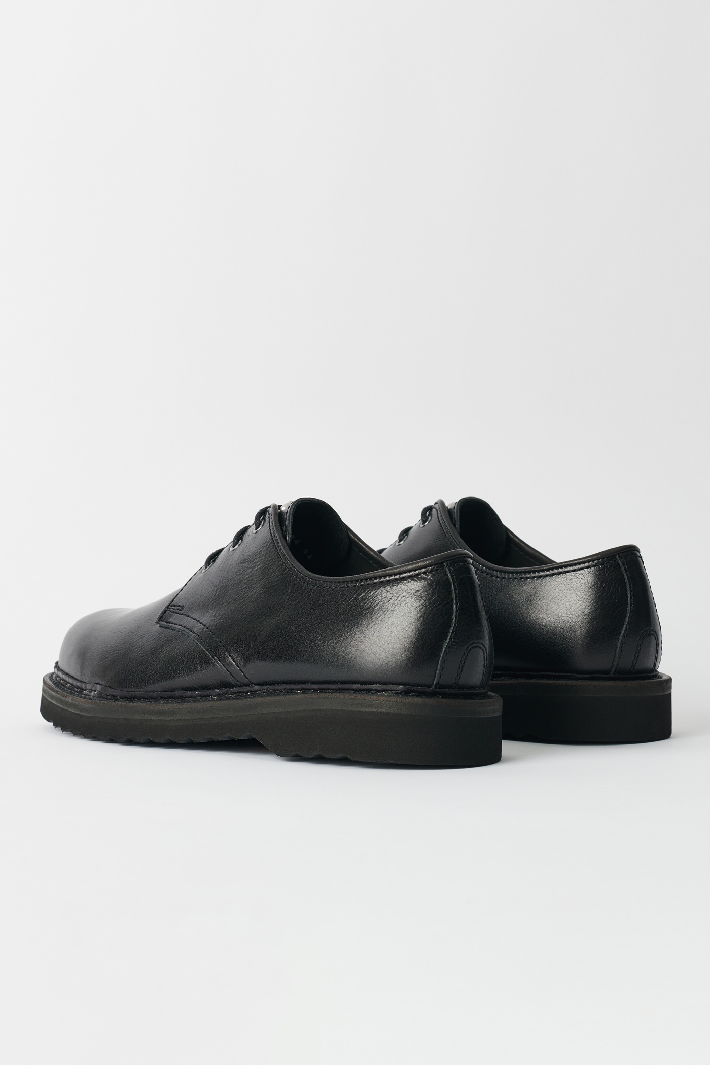 Trampler Shoe Black Supple Cow Hide - 6