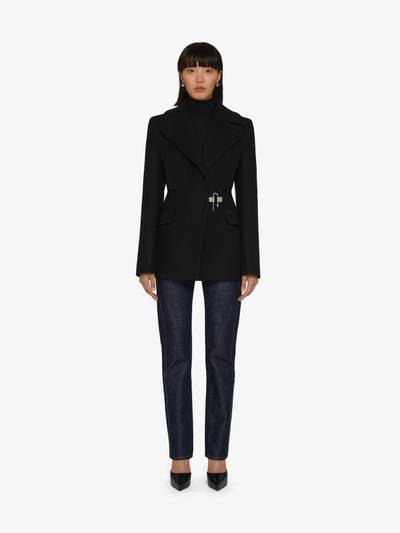 Givenchy PEACOAT IN QUILTED WOOL WITH U-LOCK BUCKLE outlook