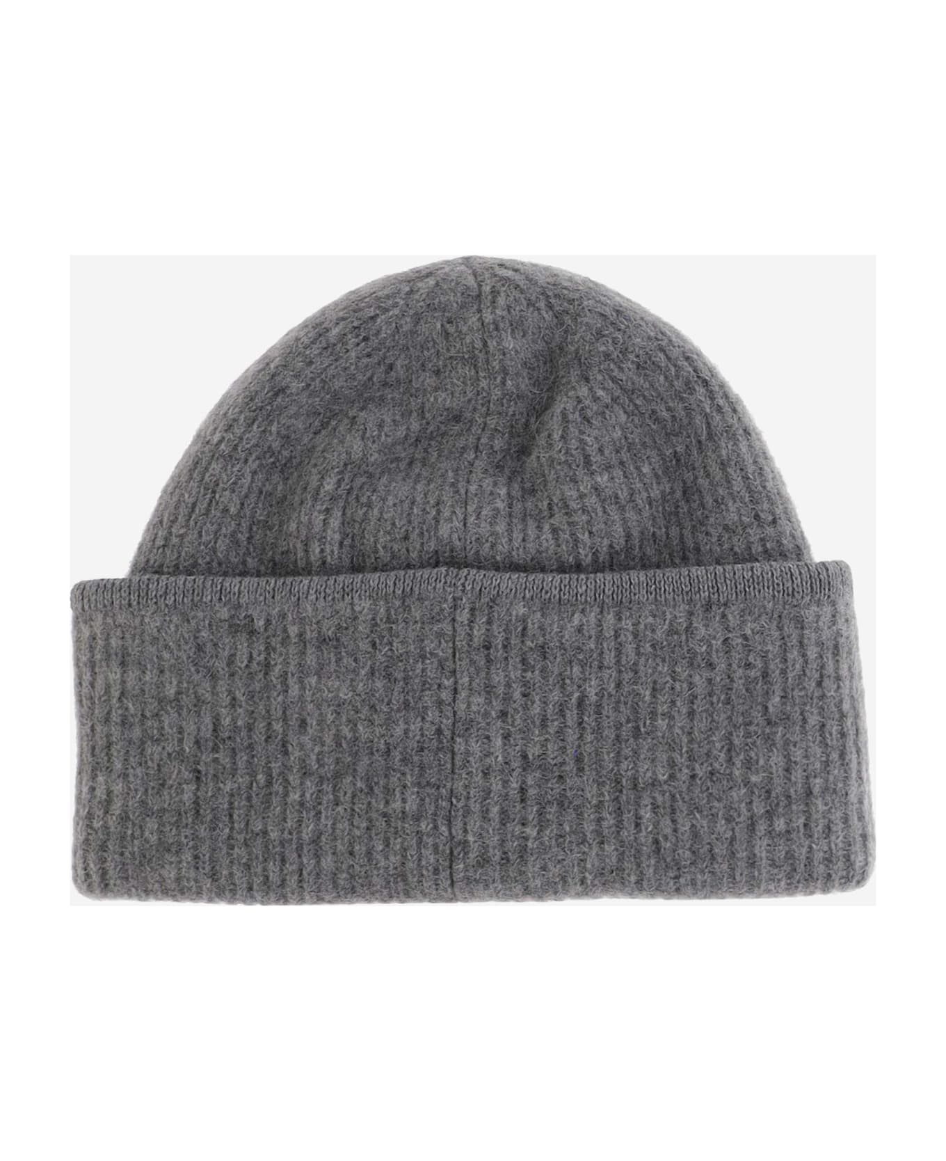 Wool Blend Beanie With Logo - 3