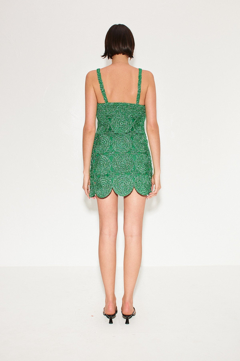 Beep Beep Mini Dress In Gummy Green 3