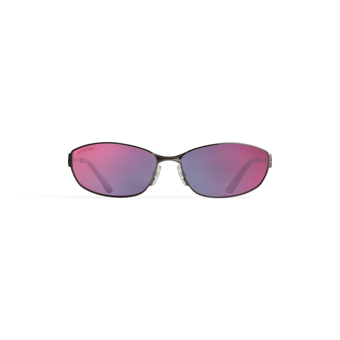 Mercury Oval Sunglasses  in Dark Silver - 1