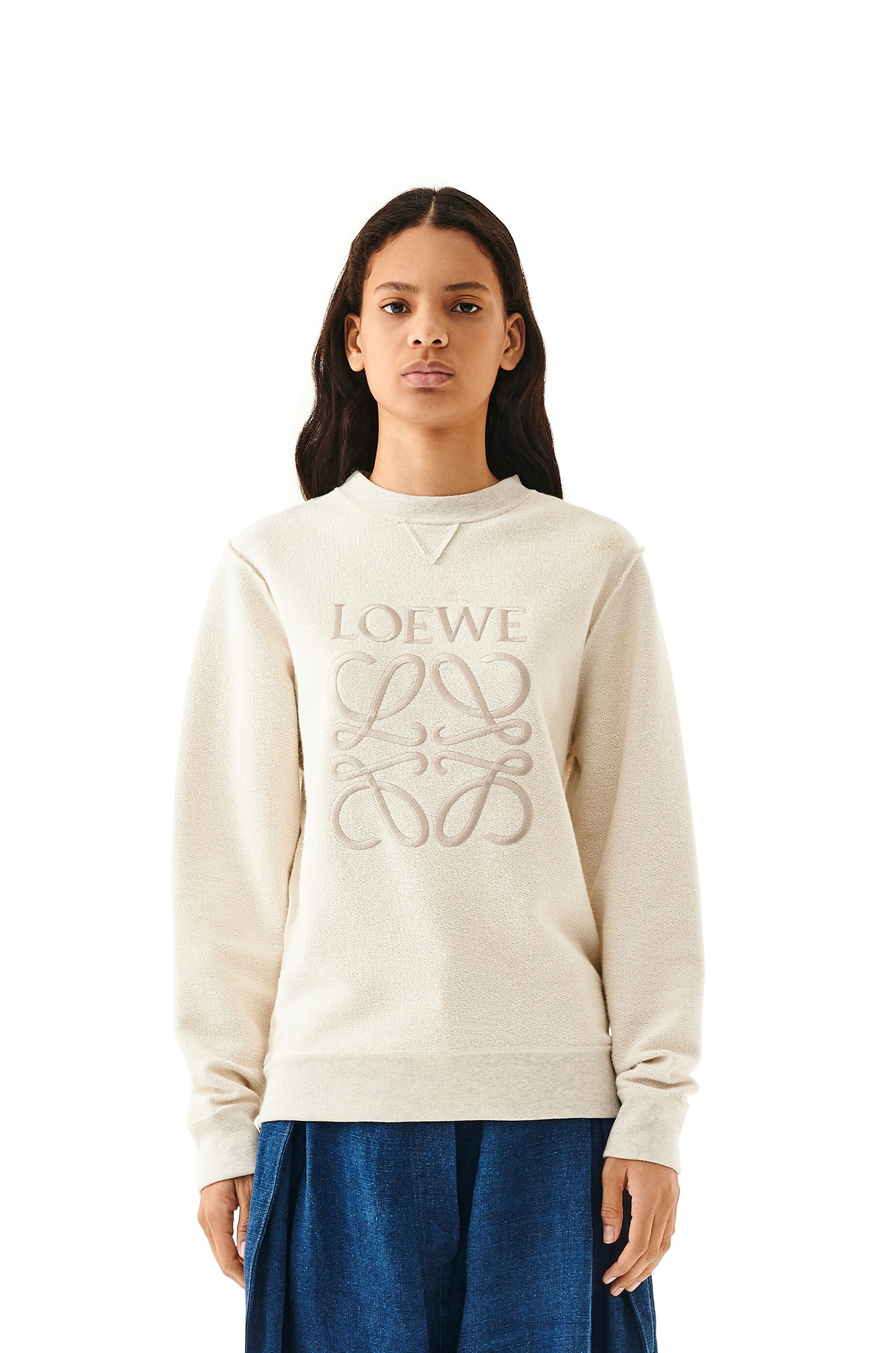 Anagram embroidered sweatshirt in cotton - 3