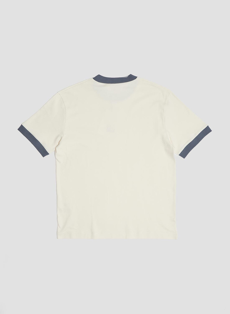 Nigel Cabourn x Sunspel Relaxed Heavyweight Supima Ringer T-Shirt in Undyed 3