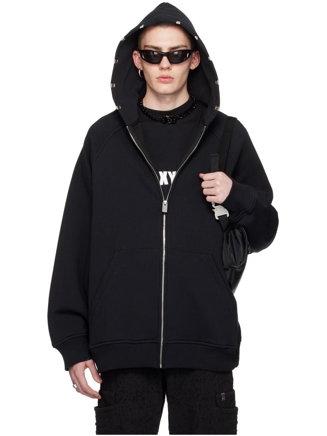 Black Lightercap Hoodie - 1