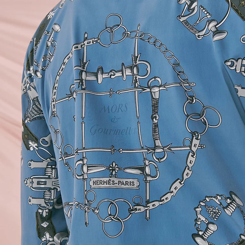 "Mors et Gourmettes" reversible rib trim jacket 4