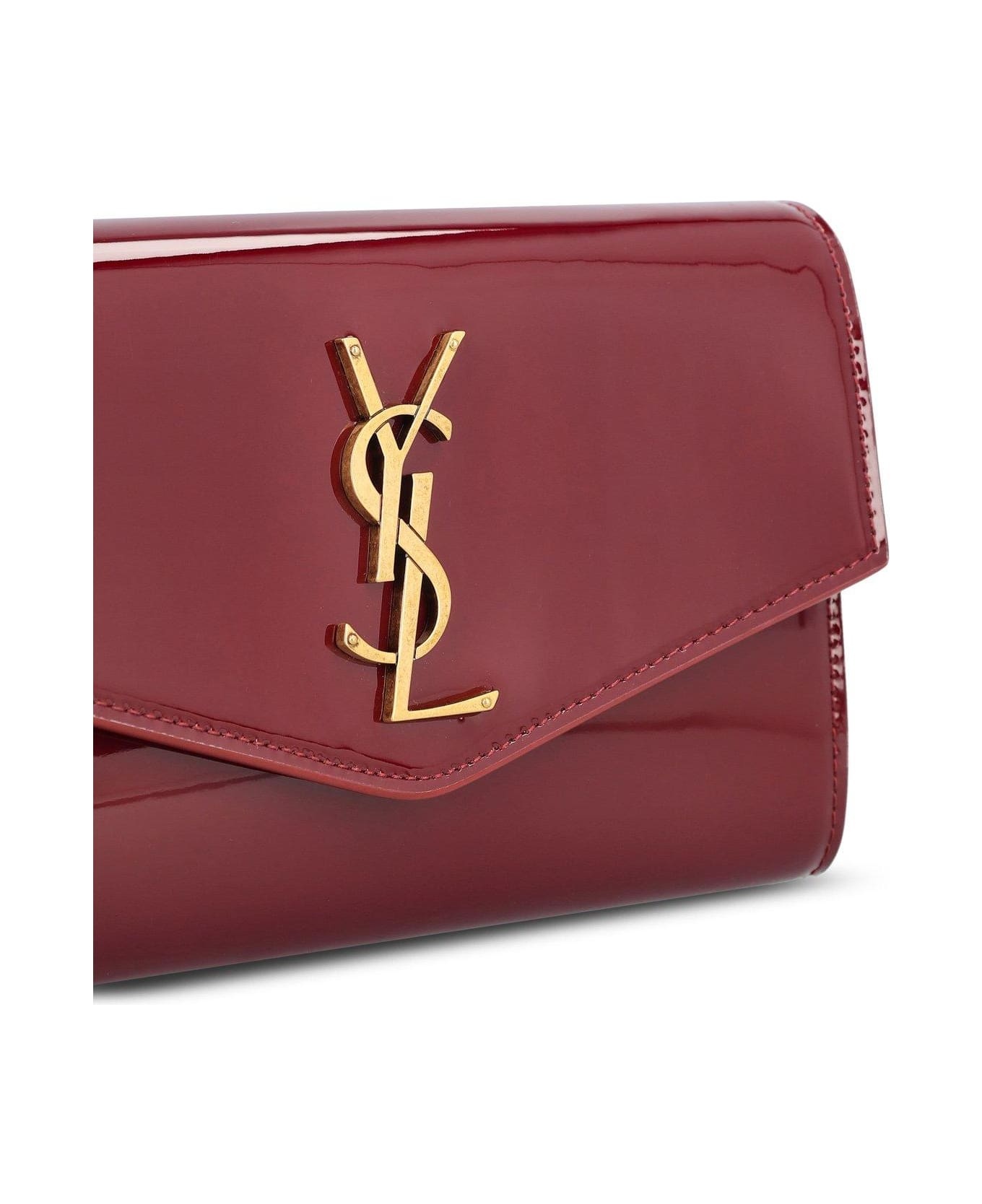 Logo Plaque Foldover Top Wallet - 4