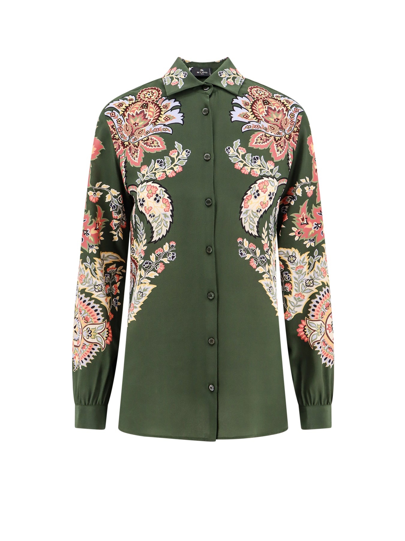 Silk shirt with iconic motif - 1