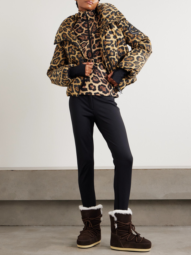 GOLDBERGH Pantera Leopard-print Hooded Padded Recycled Down Ski Jacket outlook