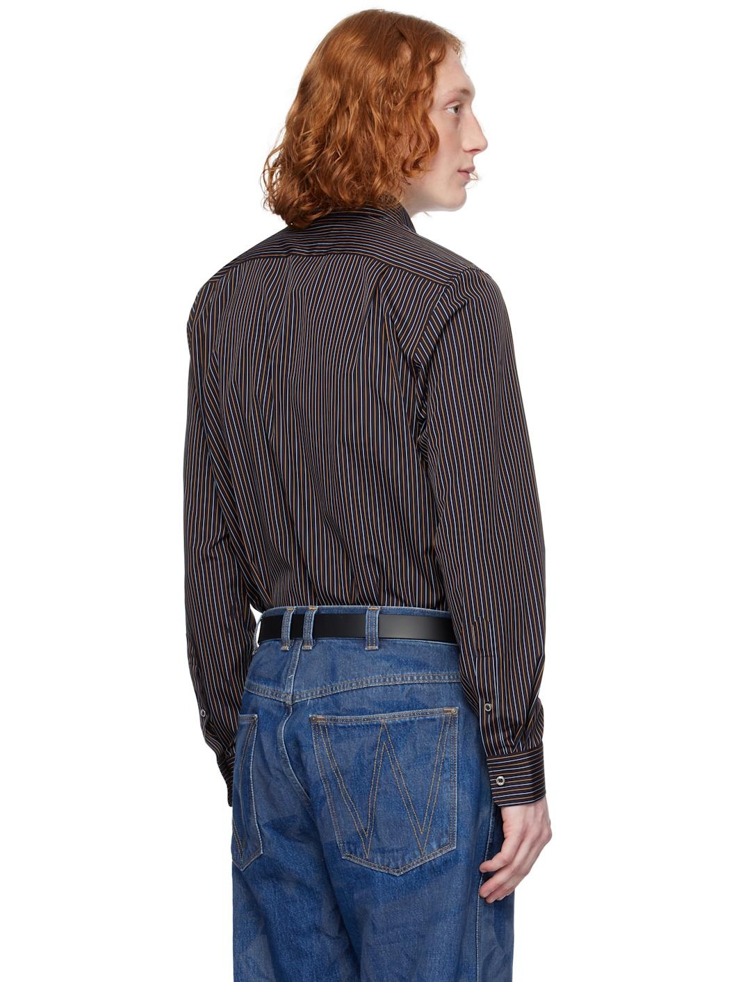 Navy Two Button Krall Shirt - 3