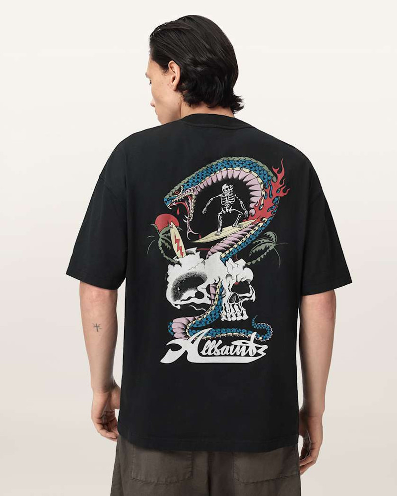 ALLSAINTS SNAKEPIT OVERSIZED SHORT SLEEVE GRAPHIC T-SHIRT outlook