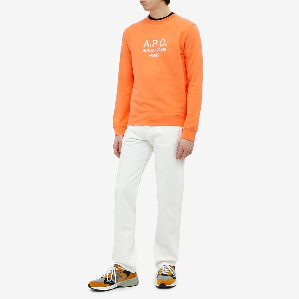 A.P.C. Rufus Embroidered Logo Crew Sweat - 6