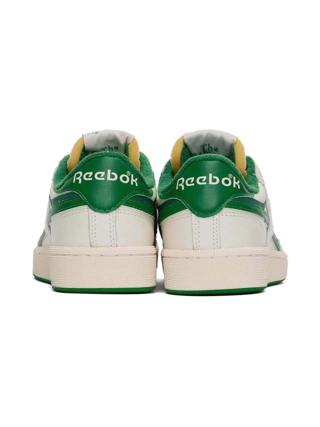 Off-White & Green Club C Revenge Vintage Sneakers - 2