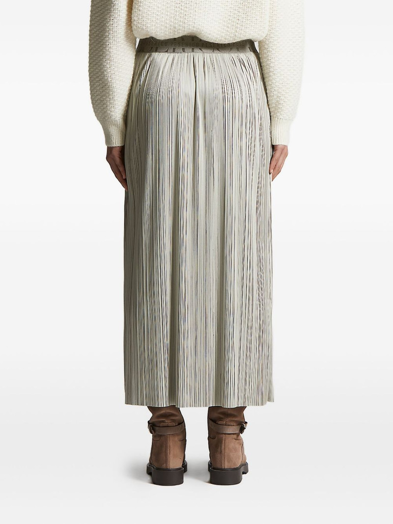 pleated logo-waistband skirt 4