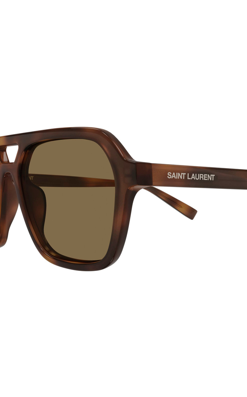 Aviator-Frame Acetate Sunglasses brown 3