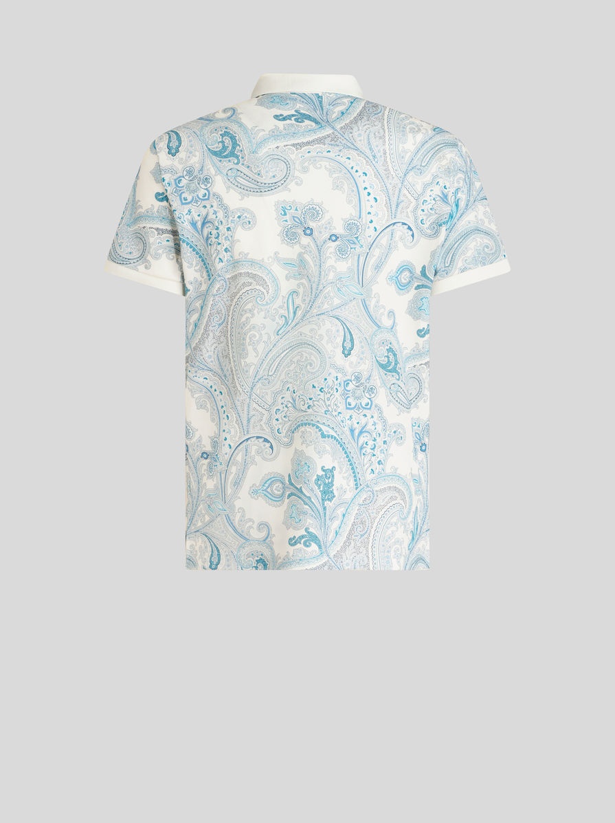 ORNAMENTAL PAISLEY POLO SHIRT - 5