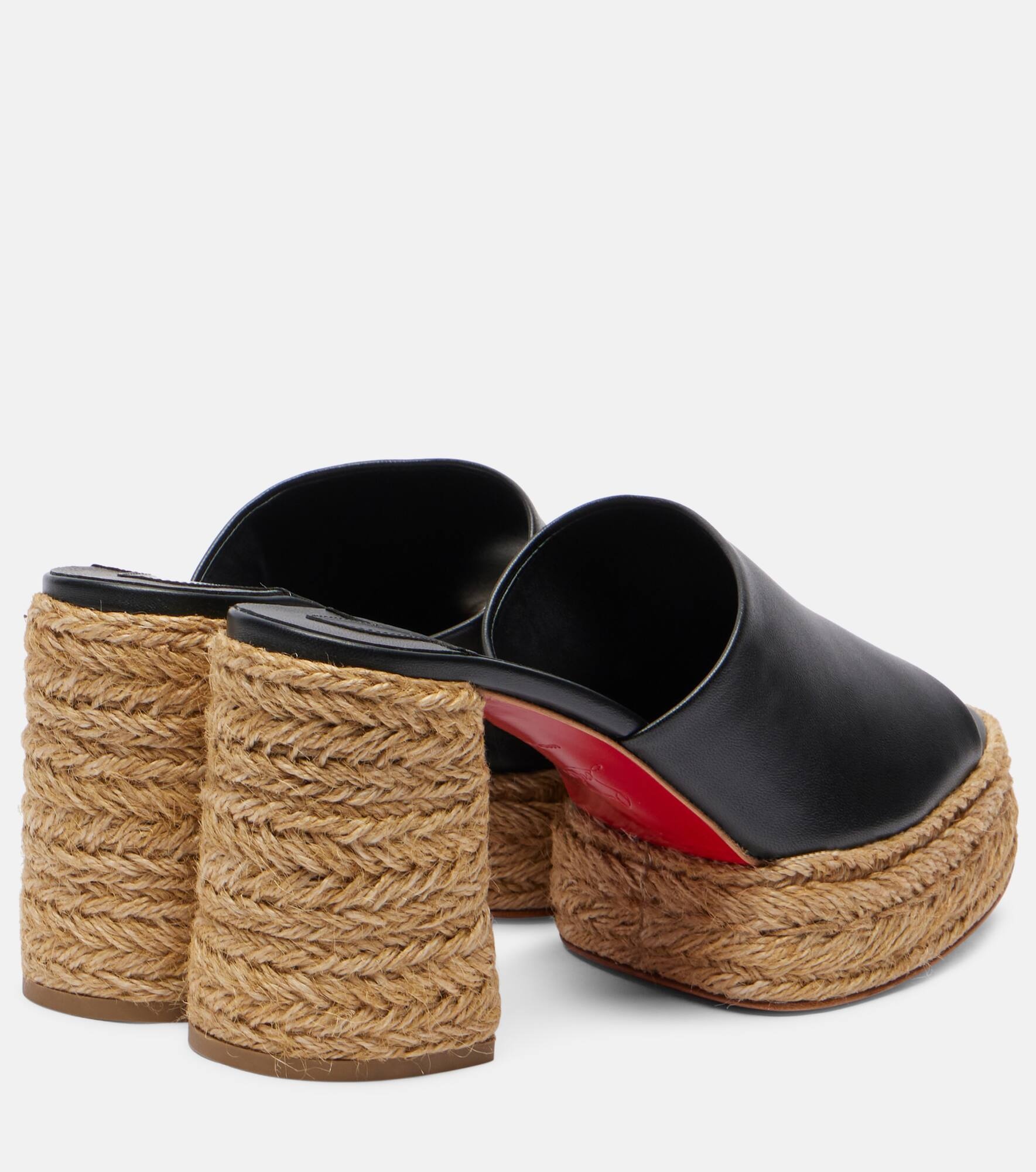 Calakala 85 leather platform mules - 2