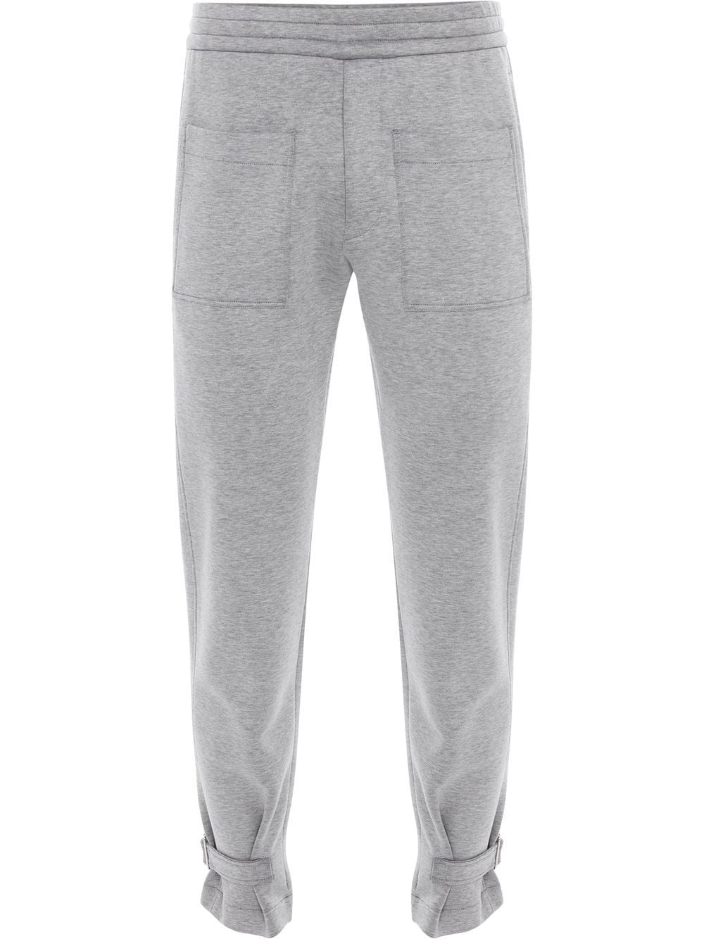 buckled-ankle track trousers - 1