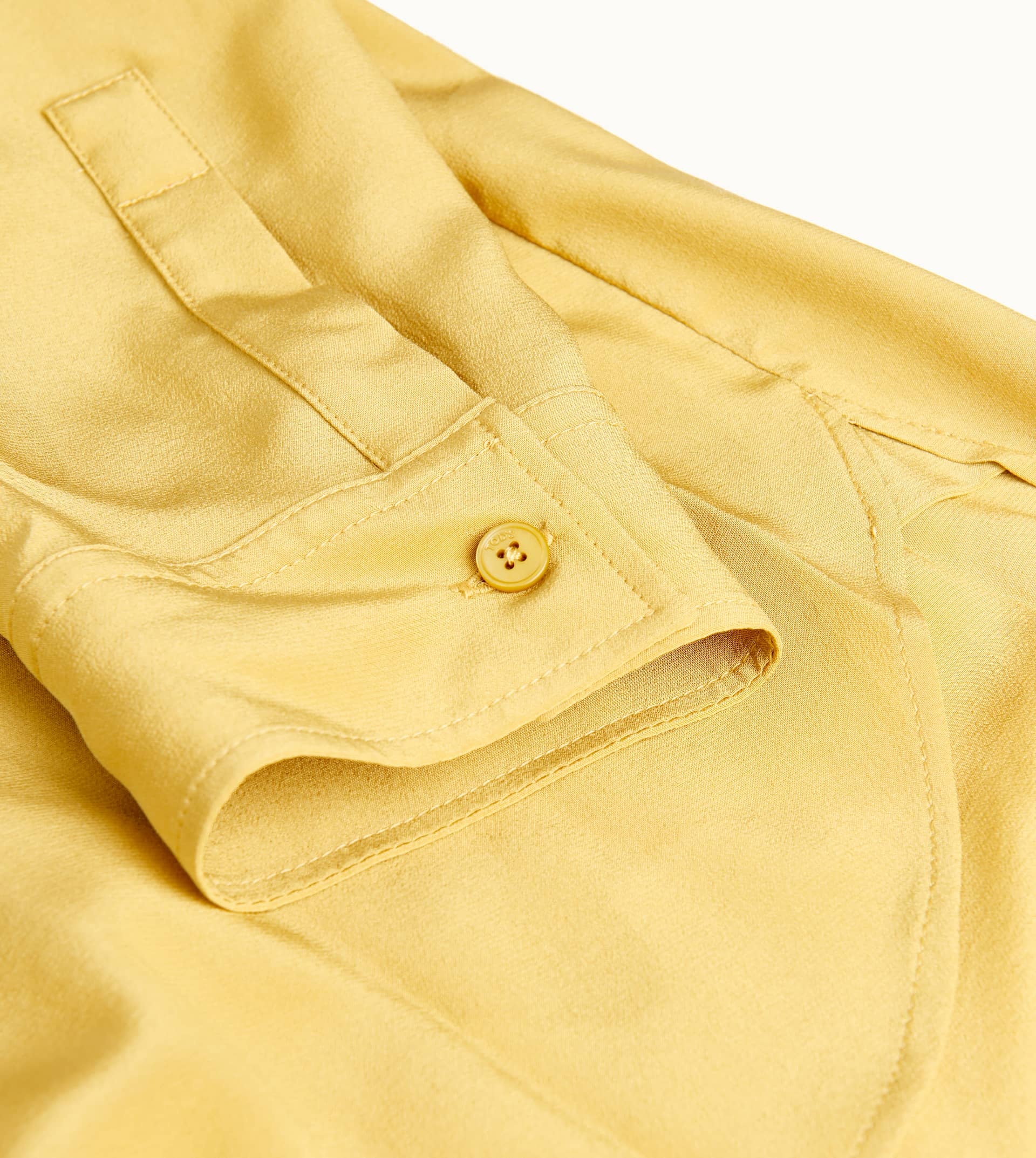BLOUSE IN SILK - YELLOW - 3