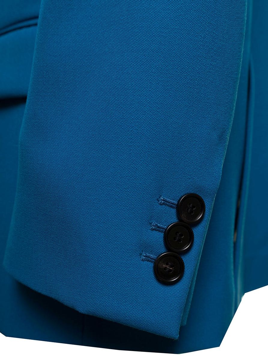 ジャケット MARNI Marni Woman's Single-Breasted Blue Wool Blazer Marni Embroidered Wool single-breasted Blazer | Blue | FARFETCH