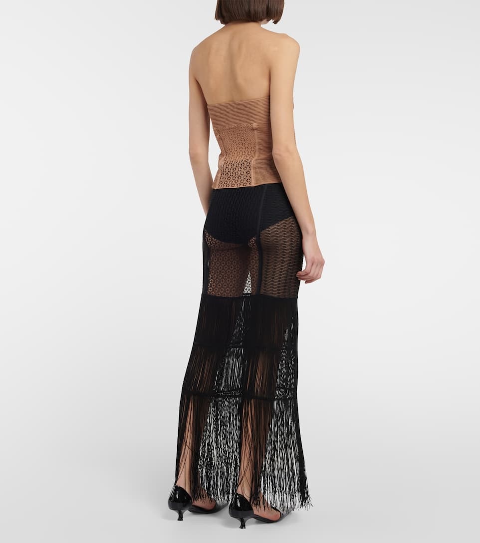 Lori lace knit bustier top - 3