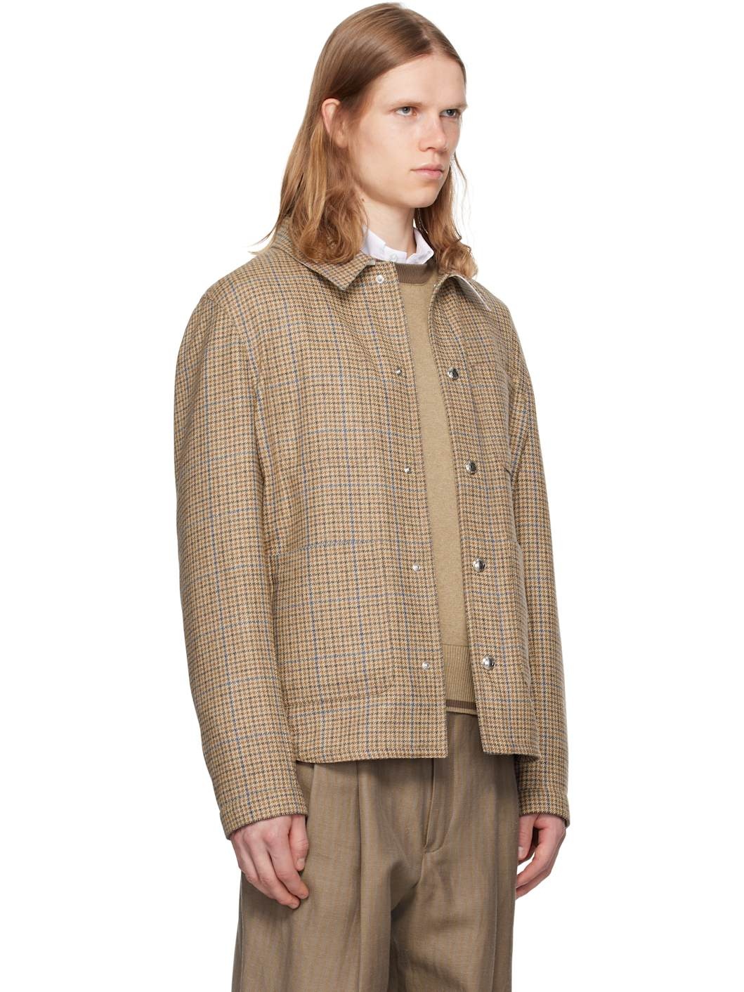Brown Snap Utility Jacket - 2