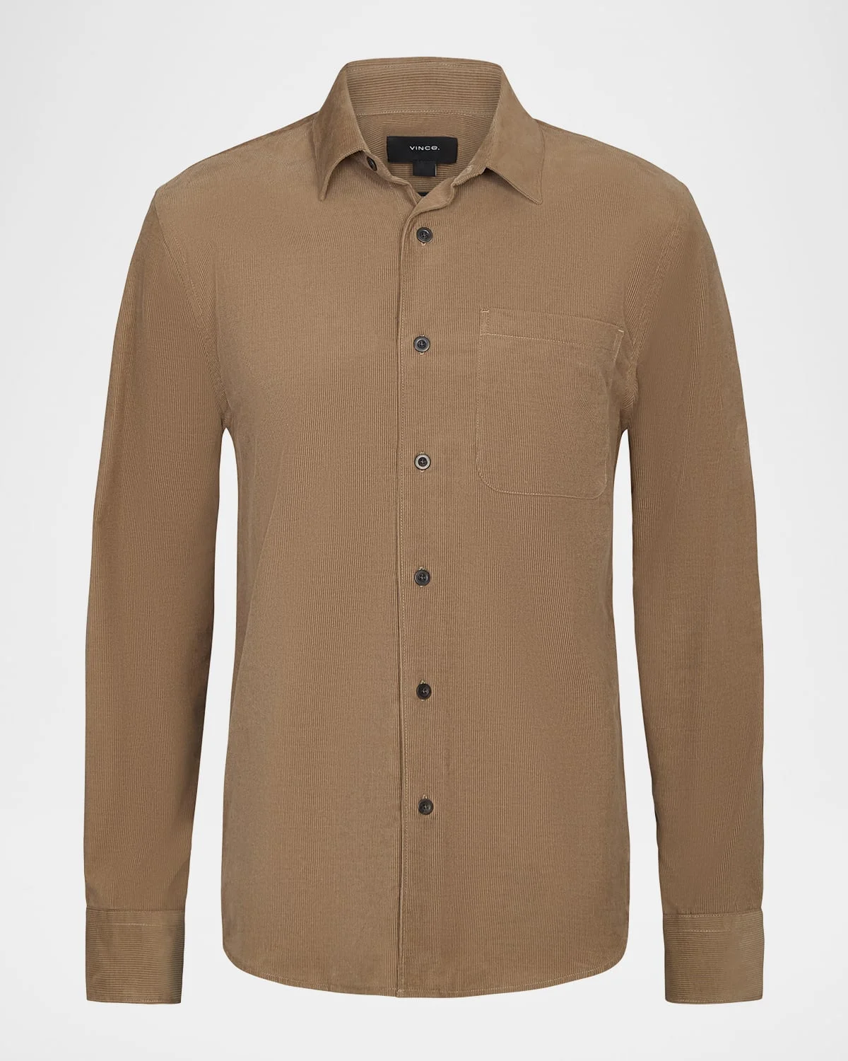 Men's Italian Cotton Corduroy Button-Down Shirt - 1