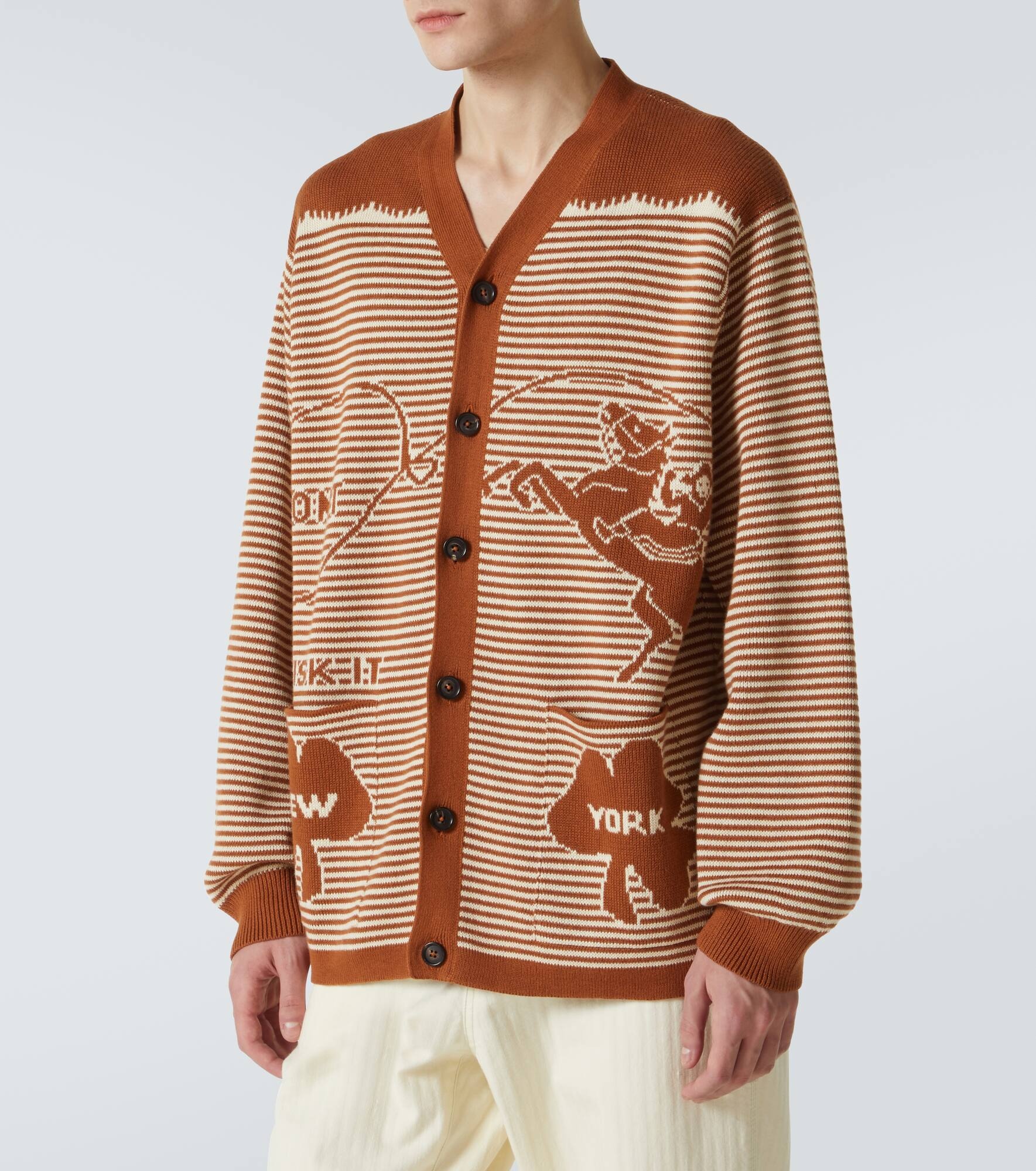 Buckaroo striped cotton cardigan - 3