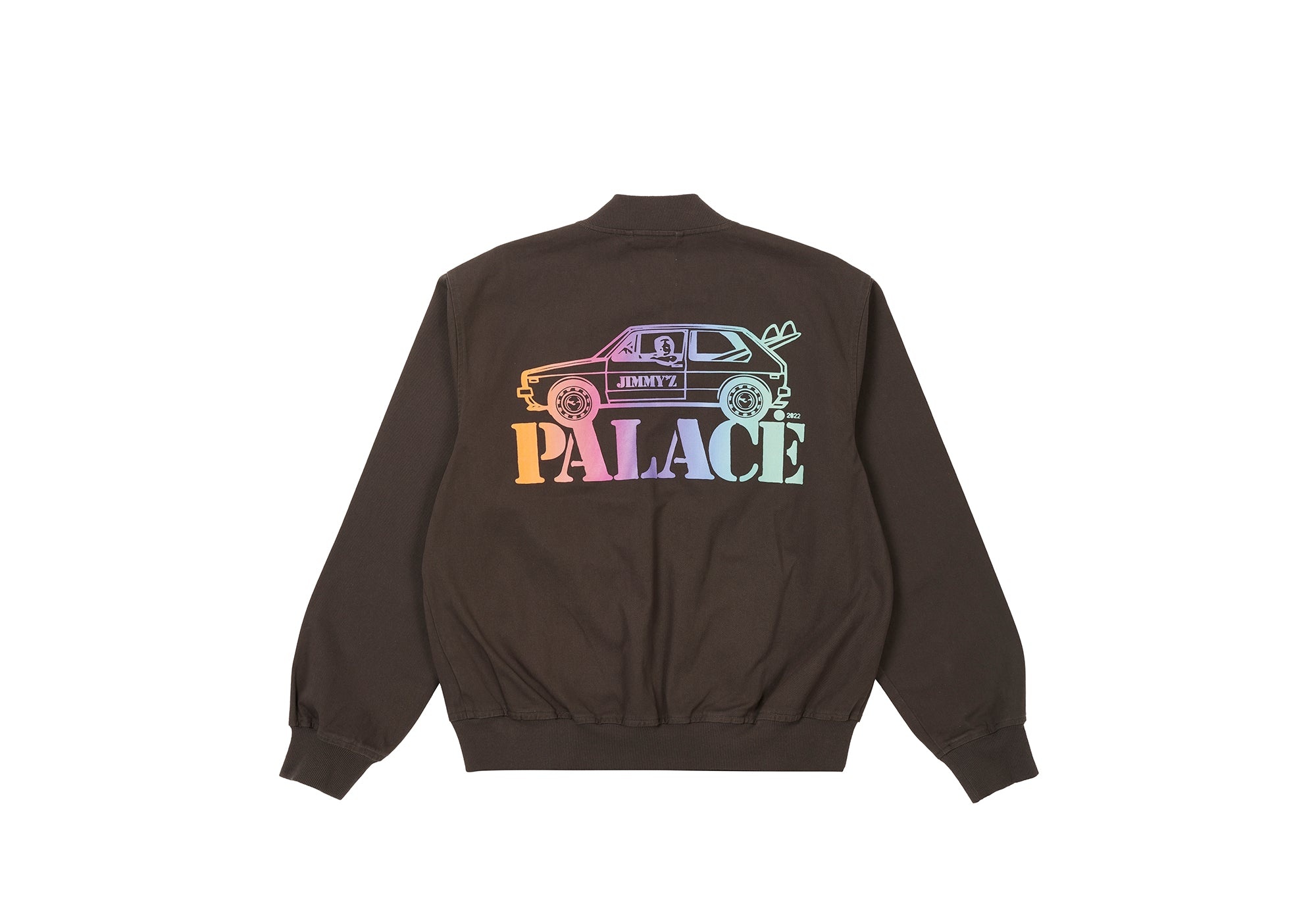 PALACE JIMMY'Z WASHED TWILL BOMBER GREY - 1